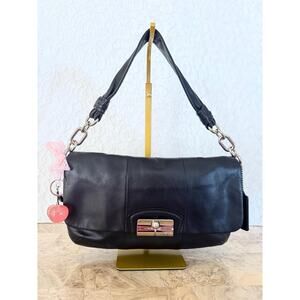 Vintage Y2K Coach Kristin 14755 black Leather small Shoulder Bag